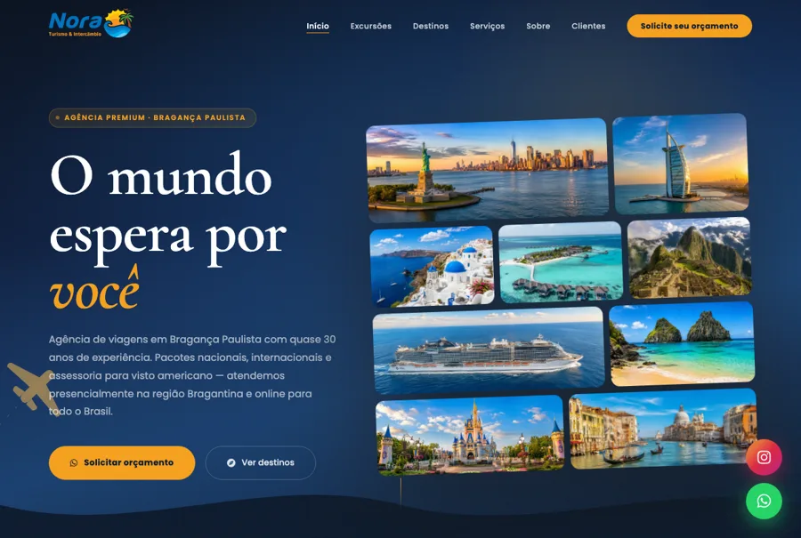 Site da Nora Turismo